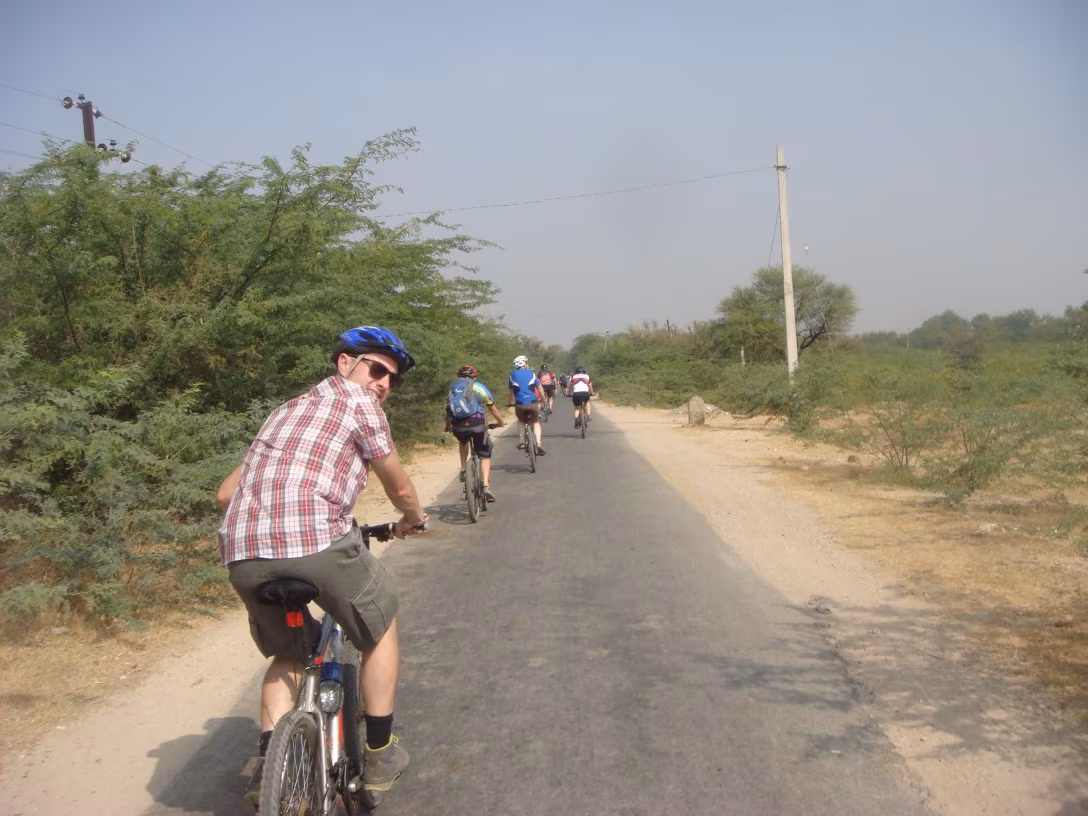 Cycling Through the Mountain